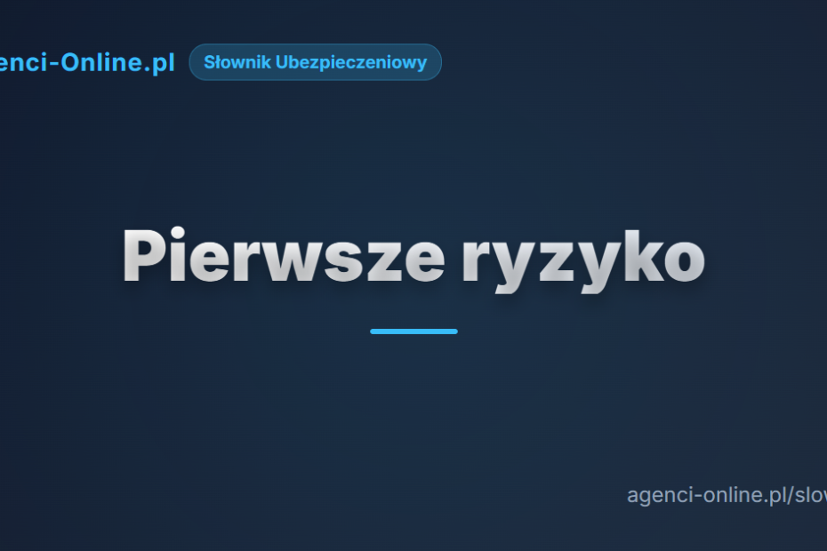 pierwsze ryzyko