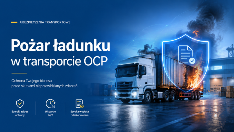 Pozar ladunku w transporcie OCP
