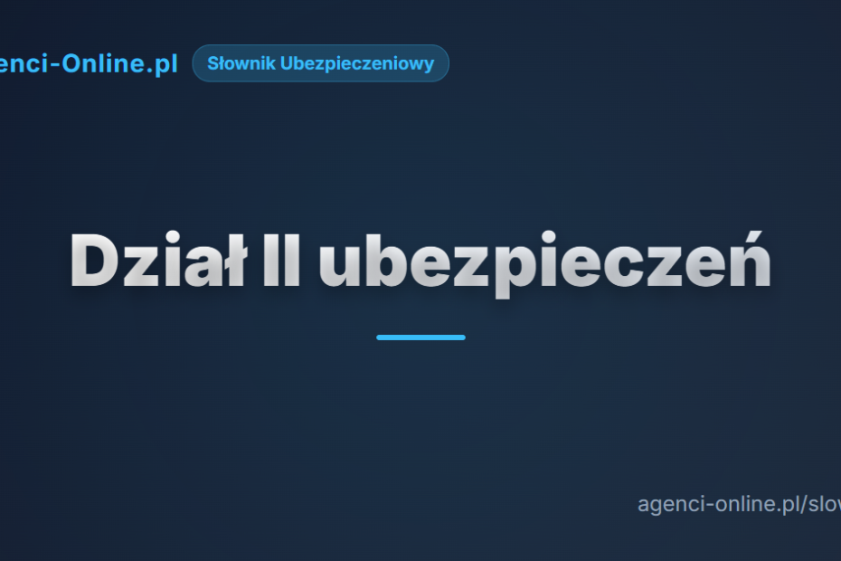 Dział II ubezpieczeń
