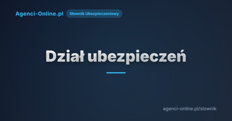 Dział ubezpieczeń