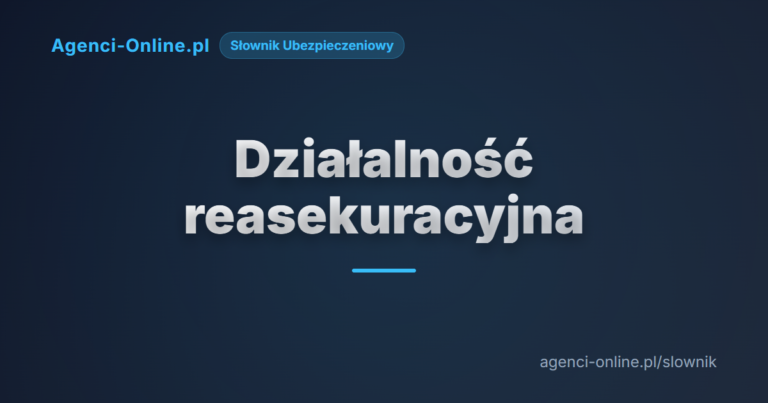 Działalność reasekuracyjna
