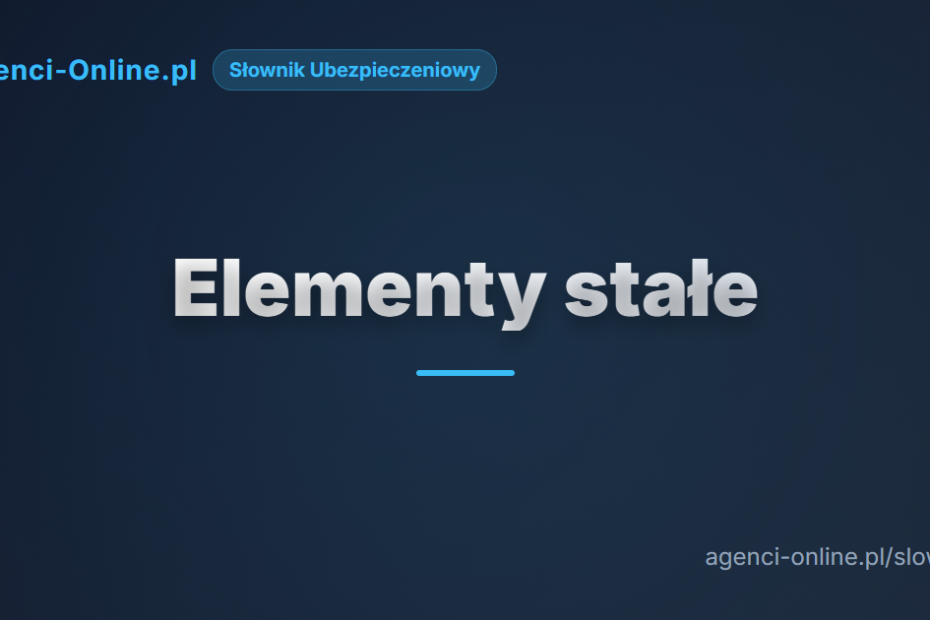 Elementy stałe 1 Elementy stałe