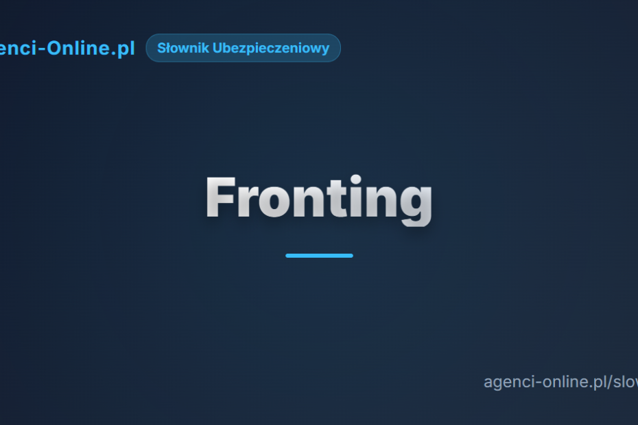 Fronting (ubezpieczenia)